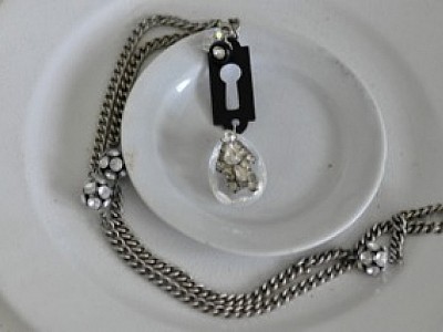 Repurposed antique necklace