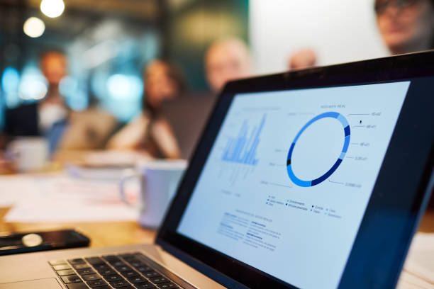 Metrics dashboard on laptop